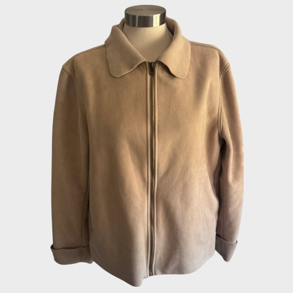 Coaco New York Womens Medium Polyester Fleece Full Zipper Coat